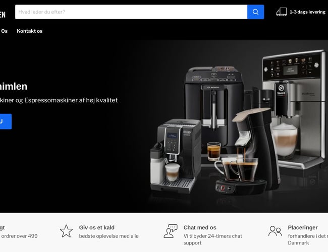 Webshop med salg af alle tiders kaffeprodukter - START 2022 MED EN HELT NY WEBSHOP!