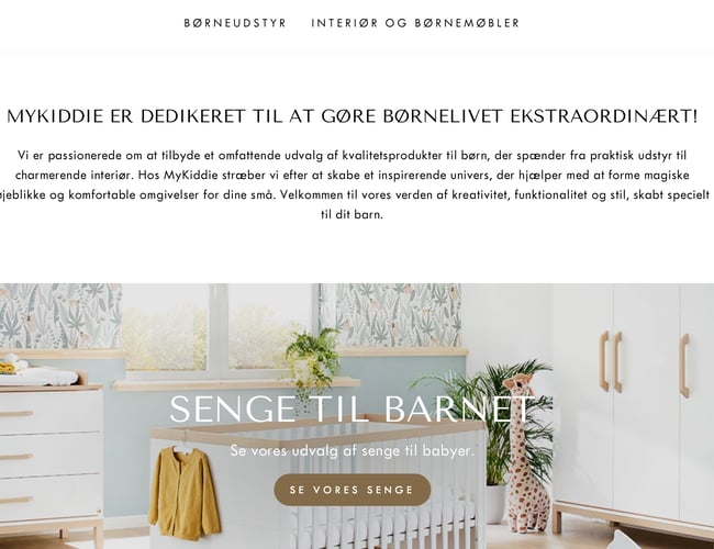 Dropshipping butik med salg af kvalitetsbaby-børne udstyr