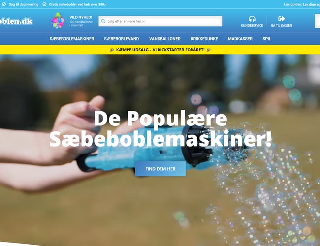 Nystartet Sommer Niche shop med 100K i varelager sælges