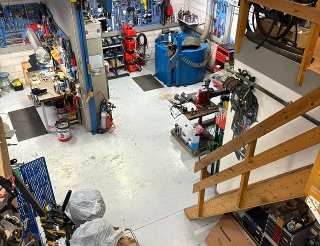 Marineværksted til salg