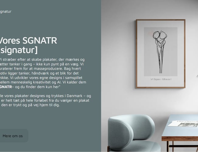 Plakatshop med Egne Motiver - fuldt automatiseret