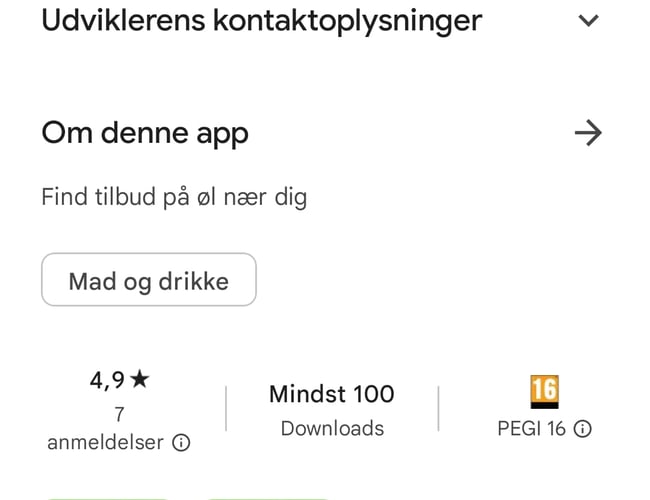 Billige Bajer (App + hjemmeside) til salg - Find tilbud på øl nær dig