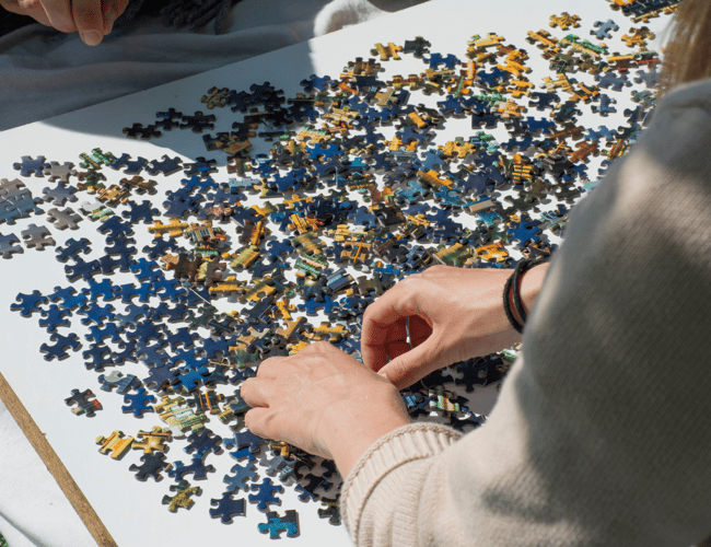 Puslespil mærke med unikke danske bymotiver