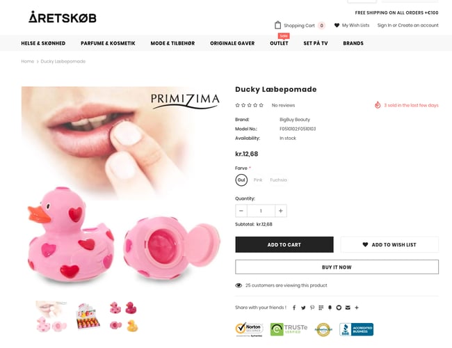 åretskøb.dk - Dropshipping webshop sælges med automatiseret leverandør.
