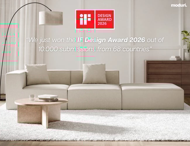 Award Winning Sofa Brand m. 2 mio. kr i omsætning på 1 år - Overskud før skat DKK 400.000 - www.ModuriHome.com
