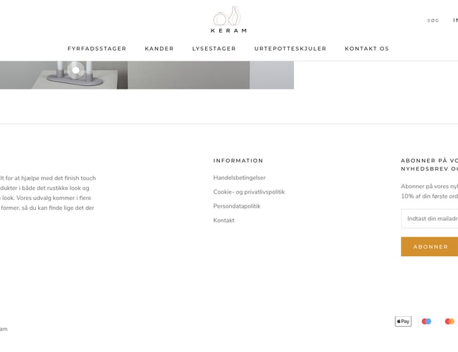 Køreklar Nordisk keramik webshop KERAM.DK - med dansk dropshipping leverandør!