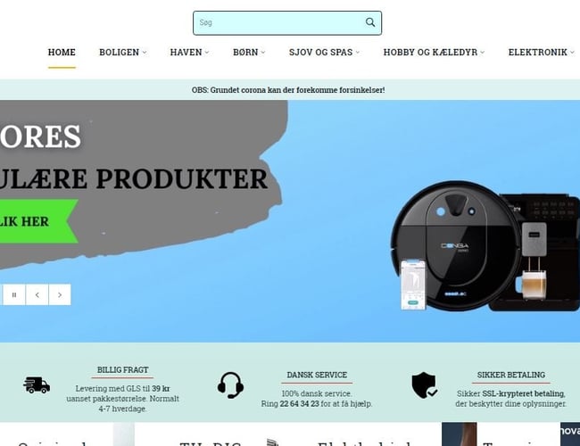Webshop med automatiseret produktintegration sælges