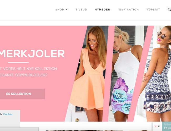 Nyopstartet tøj webshop med milion omsætning 