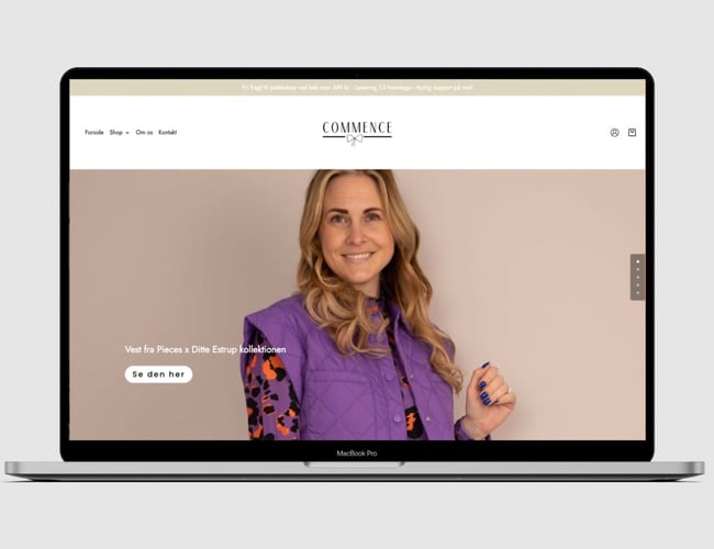 Flot webshop, modetøj til kvinder - komplet - INKL. eftertragtede indkøbsaftaler med BESTSELLER brands: YAS, Pieces og Selected Femme.