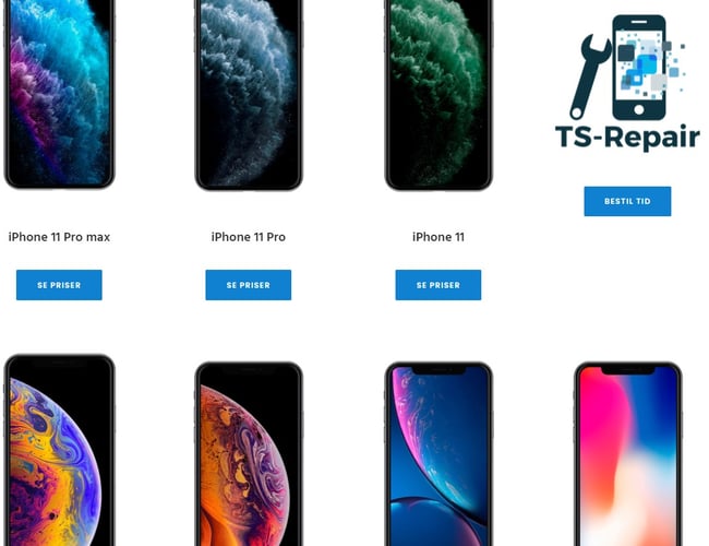 Reparationsvirksomhed af telefon, computere, tablets mm.