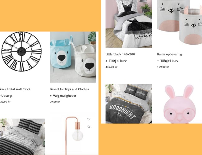 Webshop med lækkert boligtilbehør