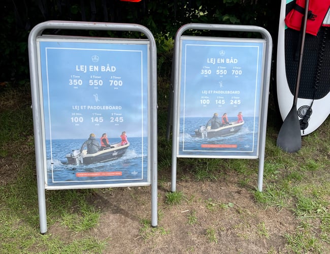 Butik / Koncept med Båd & Paddleboard udlejning