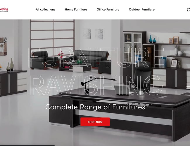 Webshop med salg af møbler - Kom godt i gang med et stort publikum i USA