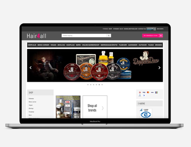 Webshop med domain rating på 37 (ahrefs) og organisk trafik - aktiv siden 2011