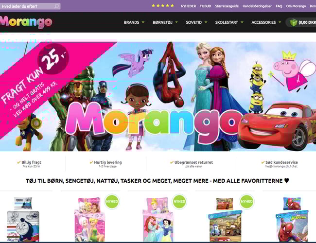 5-stjernet webshop med børnetøj & tilbehør