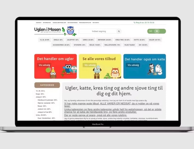 Veletableret webshop med udviklingspotentiale - Omsætning 2022 (Ekskl. moms): 90.762,48 kr. - Organisk trafik 2.000 besøgende hver måned.