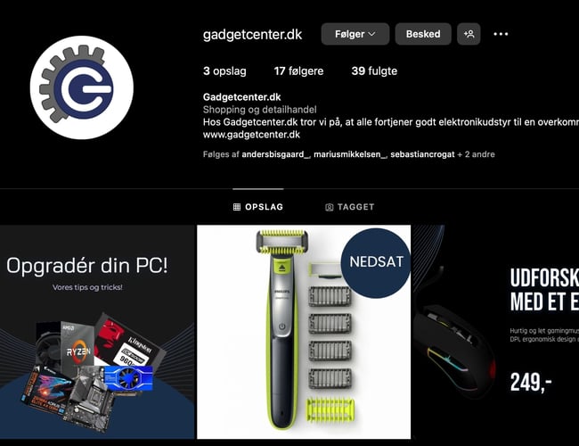 Gadgetcenter.dk - Dropshipping webshop med + 1000 produkter