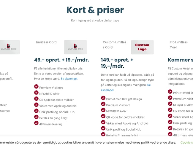 Opret forbindelser uden grænser – Limitless Card, det revolutionerende elektroniske visitkort