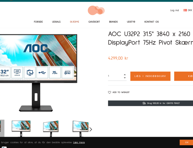 Moderne dropshipping I My Perform I 100% køreklar med dansk leverandør
