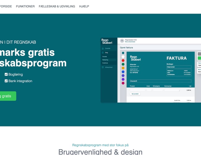 Regnskabsprogram til salg