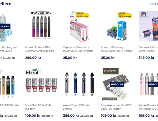 Fumalicious.com - Ecigaret shop - Har omsætning