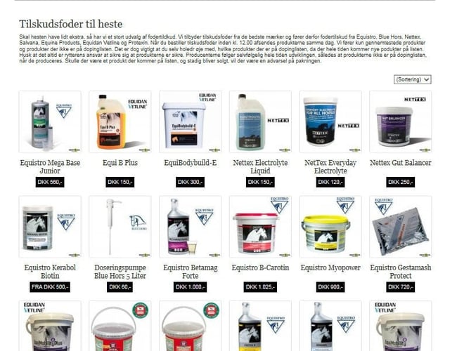 Kendt webshop med rideudstyr