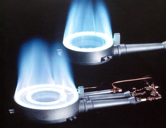 Salg af gasbrænderafdeling