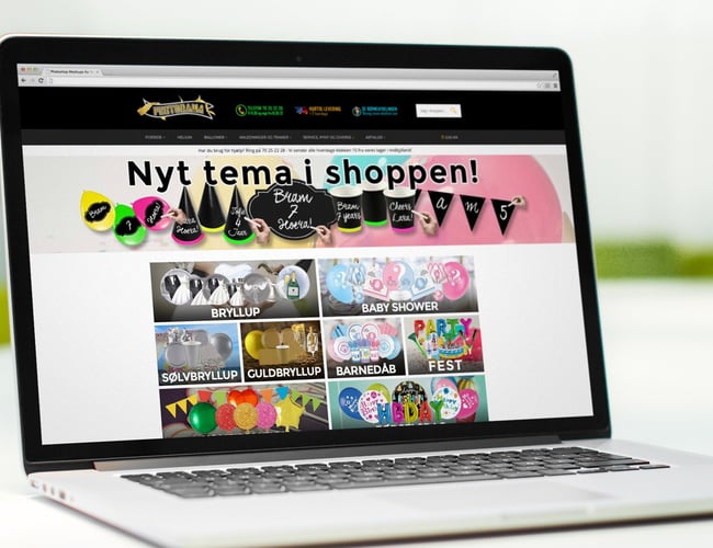 Festorama.dk - Festartikler med stort potentiale indenfor hjemmebarudstyr! - Dækningsbidrag 225.558,- DKK 