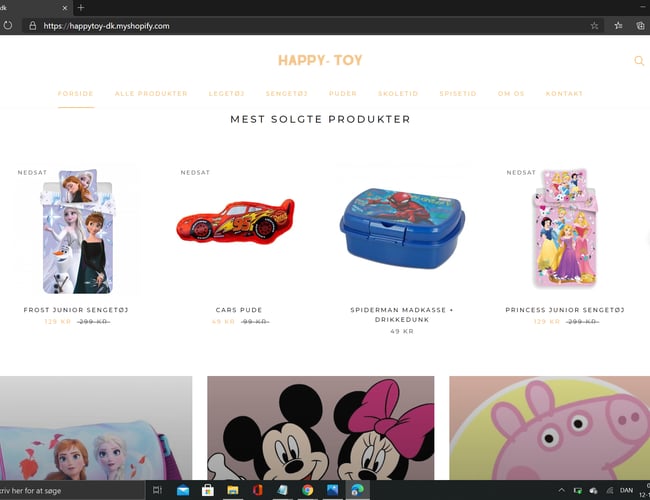 Køreklar børneshop med kvalitets Børnetøj, -sko og Legetøj, på Dropshipping aftale