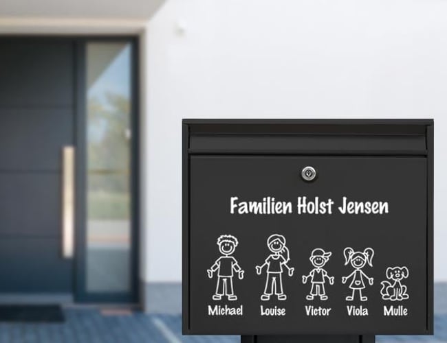 Postkassestickers - 3 webshops