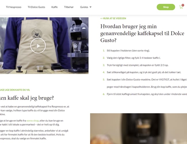 Respresso: Webshop med genanvendelige kaffekapsler