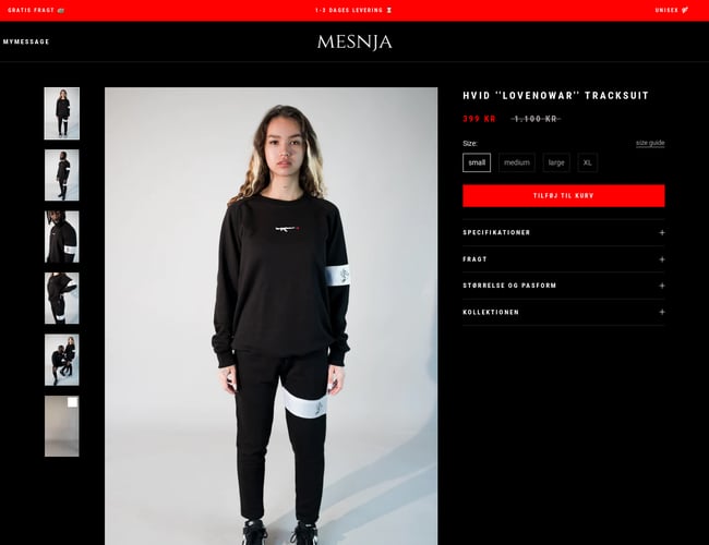 Streetwear webshop med KÆMPE potentiale! +98.000kr omsætning