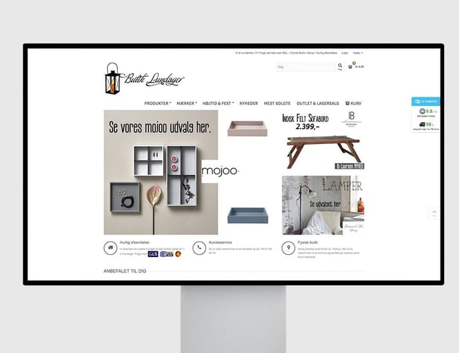 Webshop med brugskunst og designprodukter - Organisk trafik 27,93% - Overskud før skat: 170.000 DKK