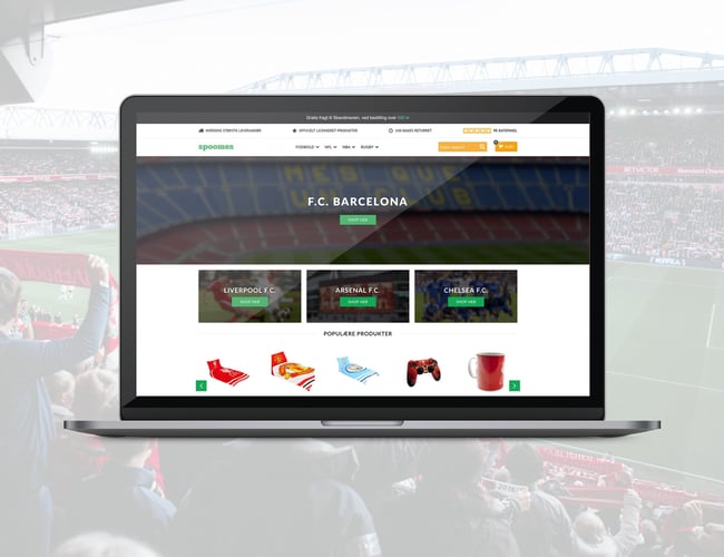 Webshop med 440.000 kr. i omsætning - Salg af fodbold merchandise