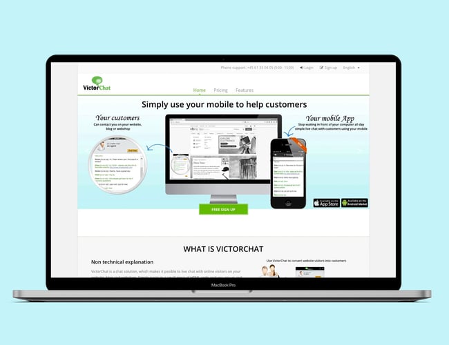 Live Chat system sælges