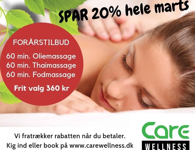 Kommer du fra Thailand? - Start en Care Wellness Massage i din by.