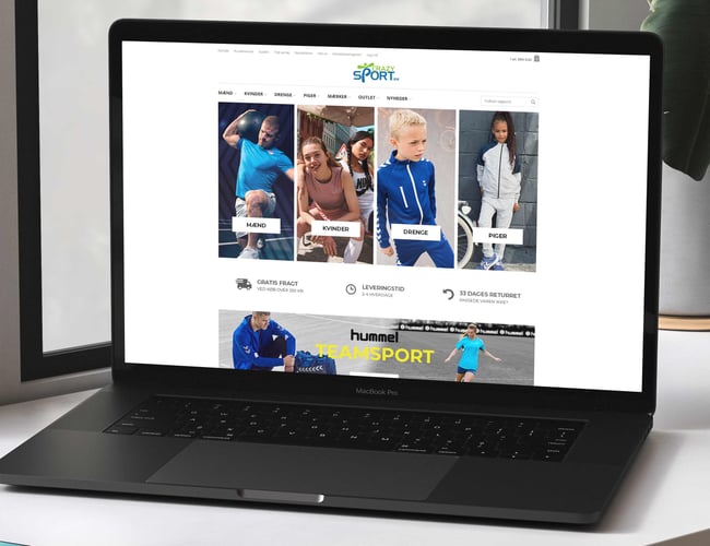 Webshop Sportstøj og udstyr - kendte brands som Nike, Adidas, Under Armour, Puma, Hummel m.fl.