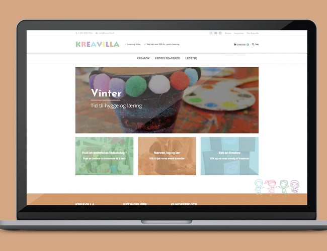 Webshop med salg af komplette DIY projekter - Omsætning: 122.000 DKK (boxe og events)