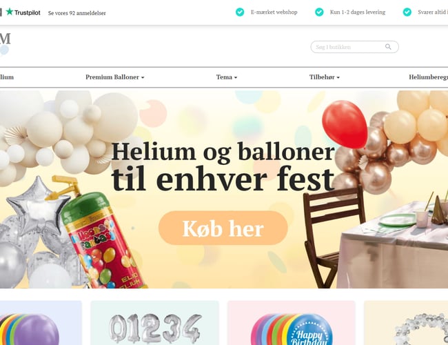 Webshop med stort vækstpotentiale