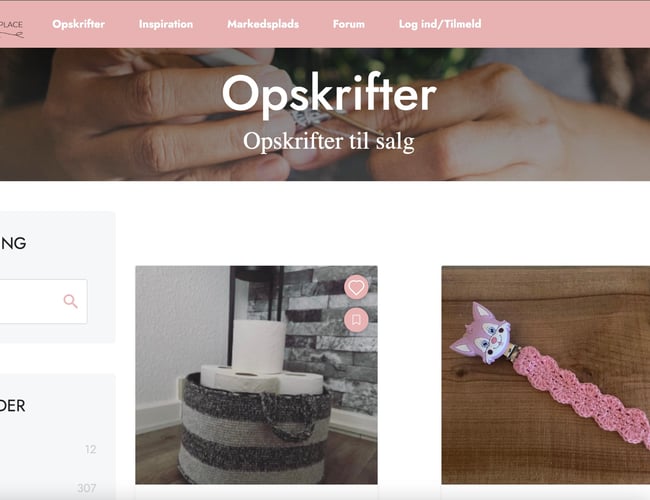 Online platform for folk der hækler og strikker - 1700 medlemmere på platformen