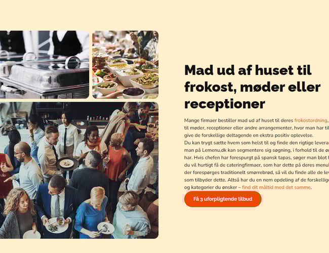 Lemenu.dk søger partnere - masser af organisk trafik og attraktivt marked 