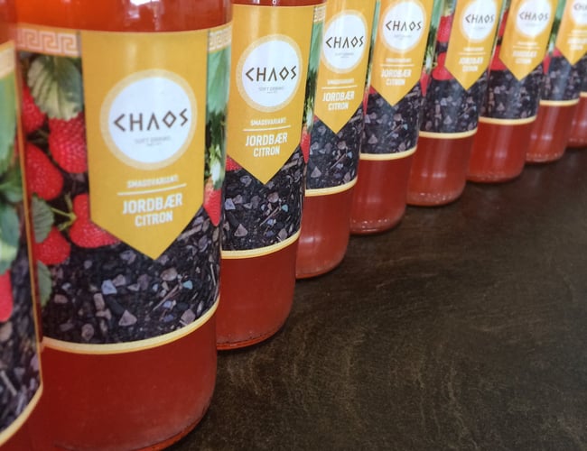 CHAOS Soft Drinks - sodavandsbrand med opskrifter, design og professionel, køreklar webshop 