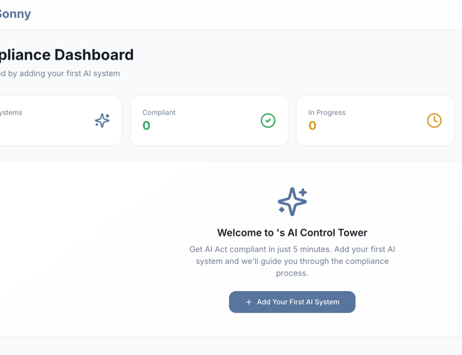 AI act compliance system (web app)