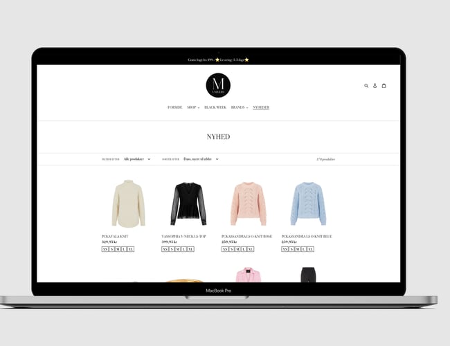 munivers.dk - Fashion webshop - Har omsat 2.900.000 kr. indtil videre. - Stærk instagram profil med 14.000 følgere
