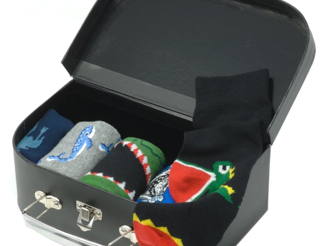 Salg af varelager med sokker og underbukser