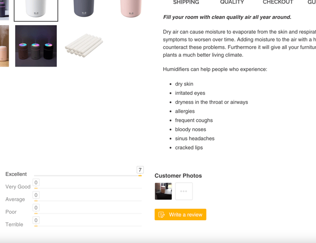 Professionel Niche Dropshipping Hjemmeside+Instagram - Salg af Luftfugtere