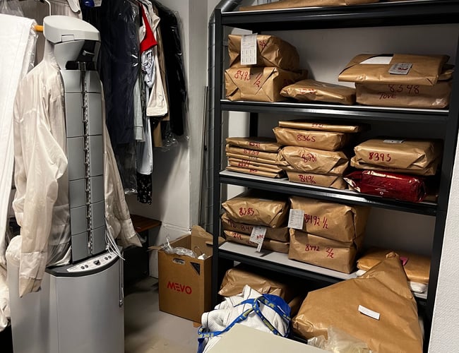 Vaskeri med  private og erhvervskunder til salg