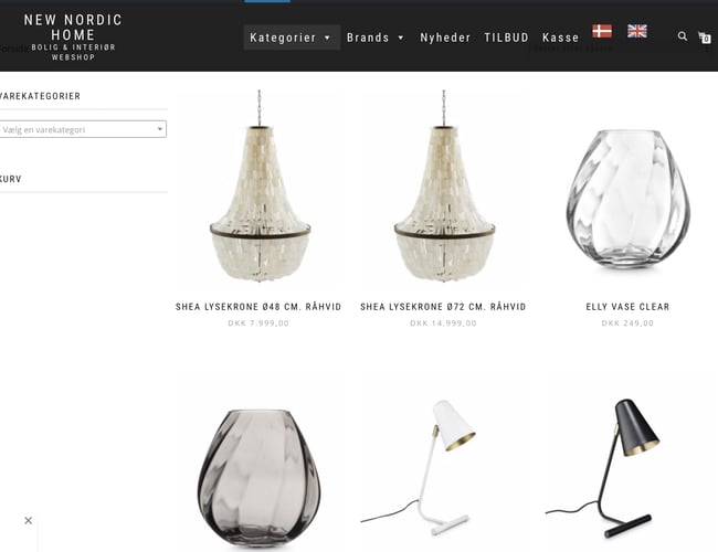 Fuldt etableret bolig og interiør webshop med fantastiske opstart. - Dækningsgrad på ca. 25%.