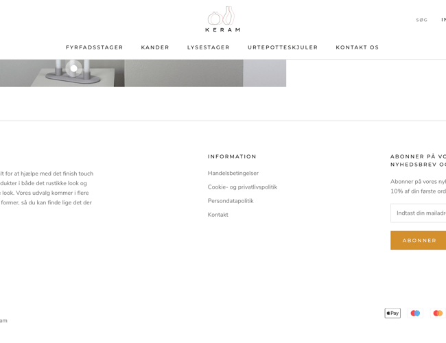 Køreklar Nordisk keramik webshop KERAM.DK - med dansk dropshipping leverandør!