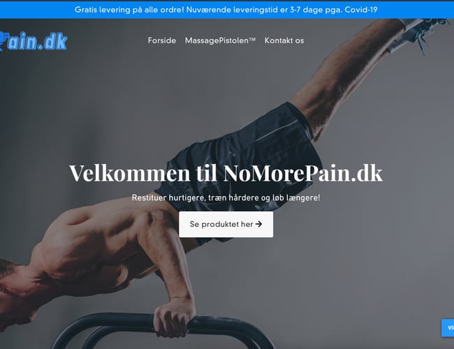 NoMorePain.dk - Webshop med den populære Massagepistol 